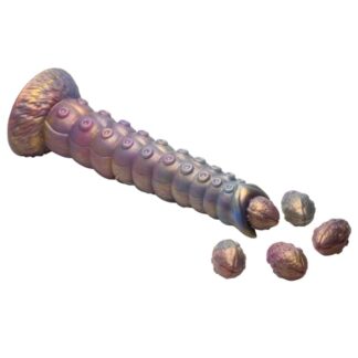Creature Cocks - Deep Invader Tentacle Ovipositor Silicone Dildo with Eggs