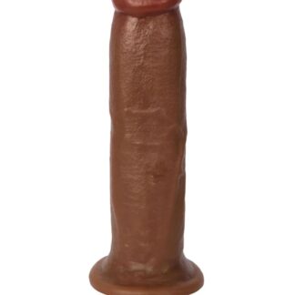 Jock 8" Vibrating Dong No Balls - Caramel