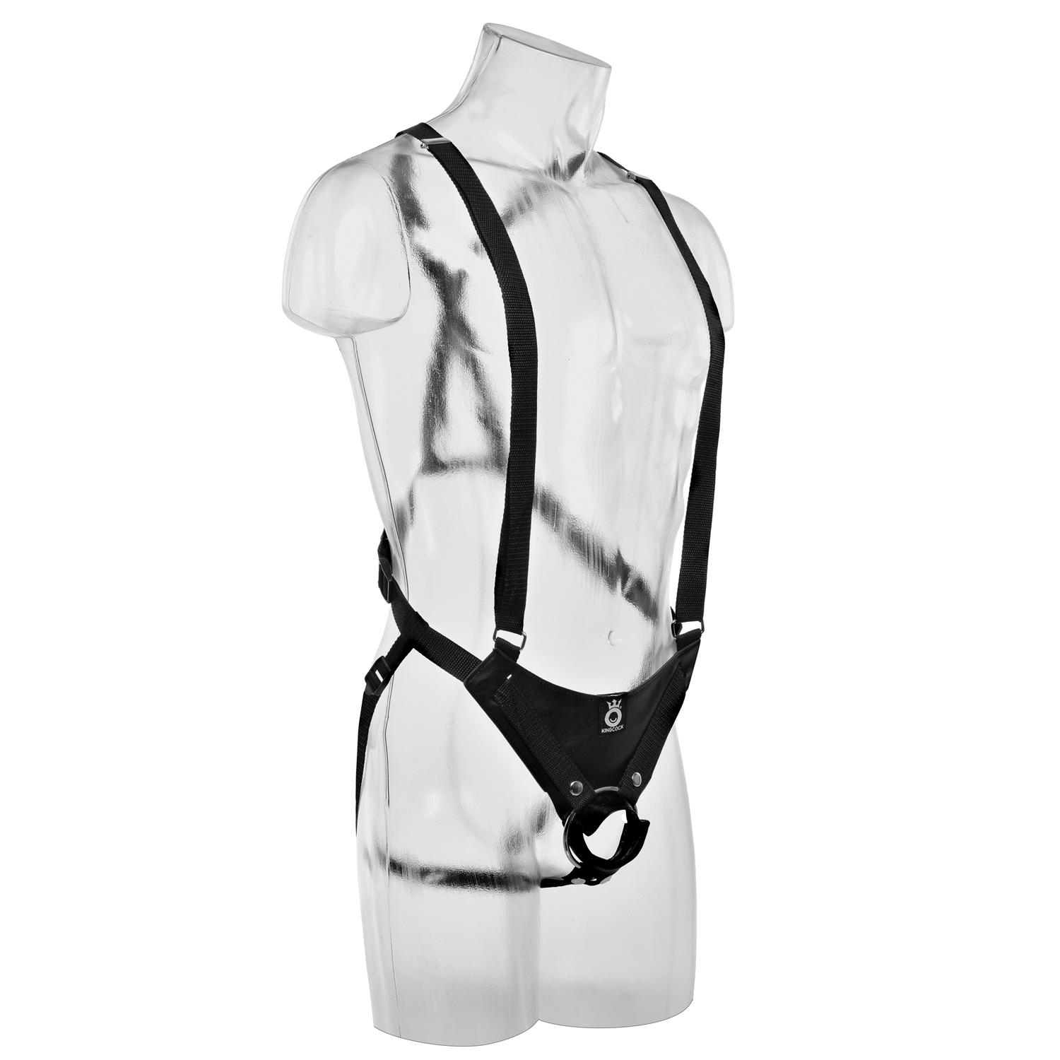 King Penis Hollow Strap-on Harness Set 9.8 inches - Nude