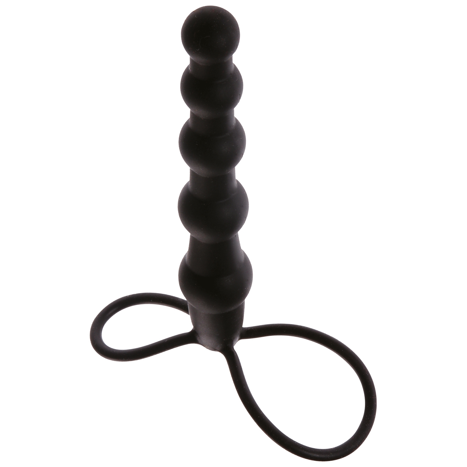 Malesation Exciter Cock Ring and Anal stimulator - Black
