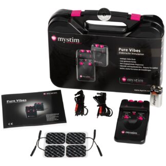 Mystim Pure Vibes Analogue Electro Sex Unit - Black