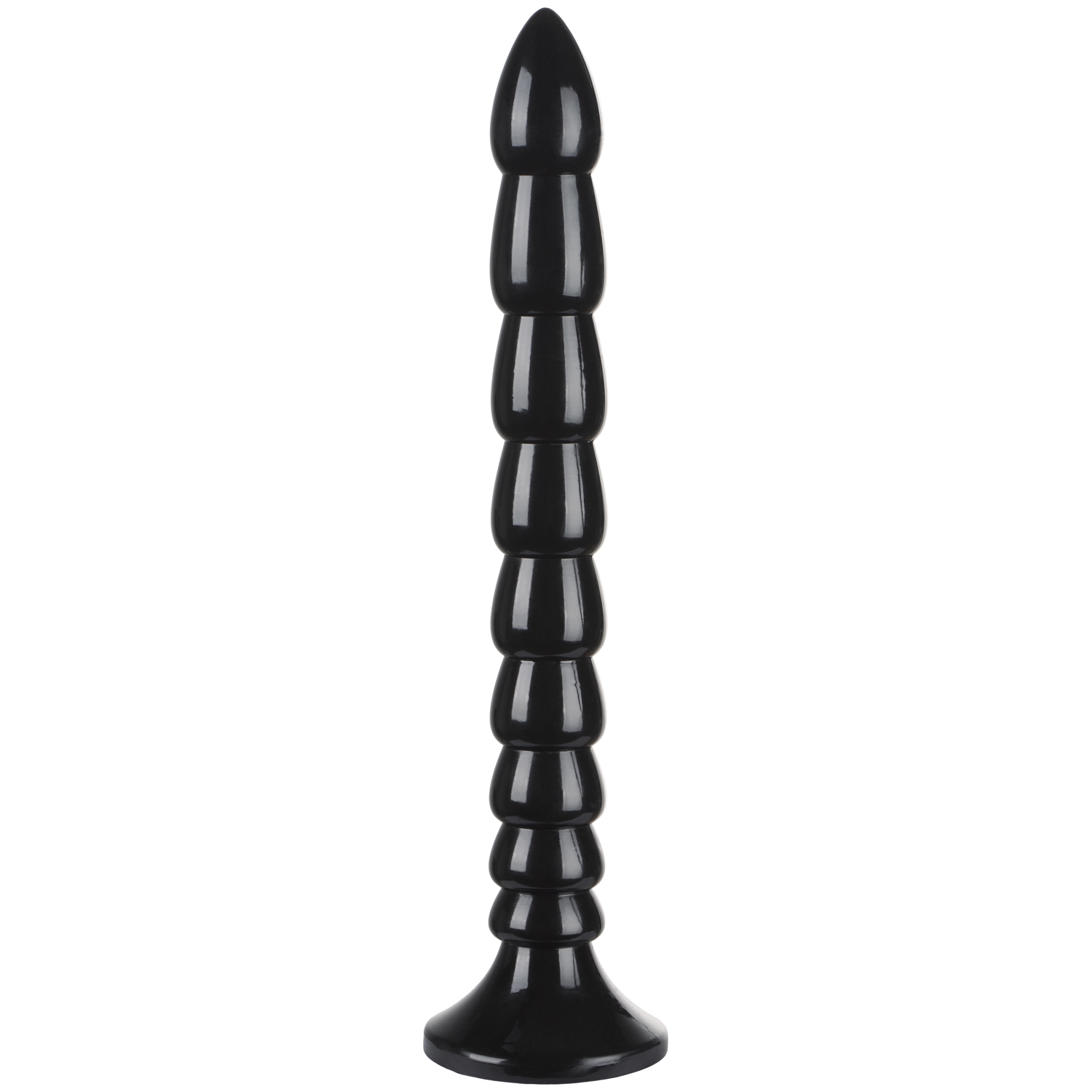 Ouch! Stacked Anal Snake 13.2 inches - Black