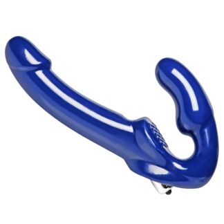 Revolver II Vibrating Strapless Strap-On - Blue