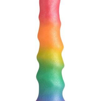 Simply Sweet Zigzag Rainbow Dildo