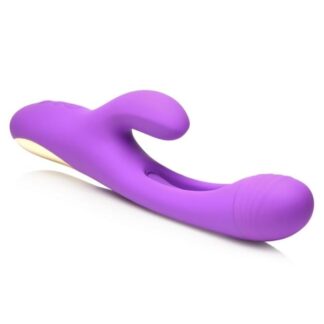 Tri-Flick Flicking Silicone Rabbit Vibrator