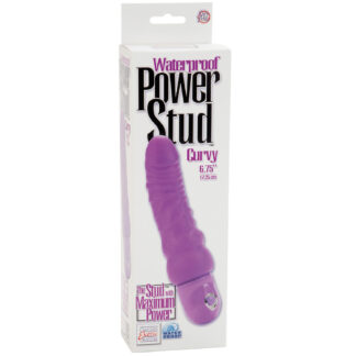 CalExotics Power Stud Curvy Dildo Vibrator - Nude