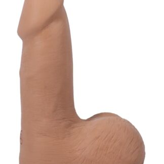 The Realistic Cock - With Removable Vac-U-Lock Suction Cup - ULTRASKYN - 5" (with Balls) - Caramel