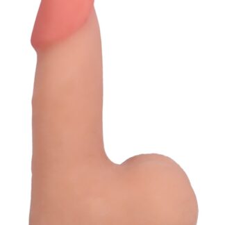 The Realistic Cock - With Removable Vac-U-Lock Suction Cup - ULTRASKYN - 5" (with Balls) - Vanilla