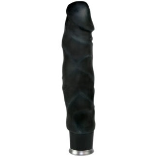 You2Toys Nature Skin Big Vibe Dildo Vibrator 9.5 inches - Black