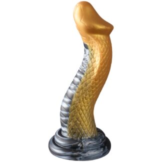 Creature Penises Golden Mamba Silicone Dildo - Gold