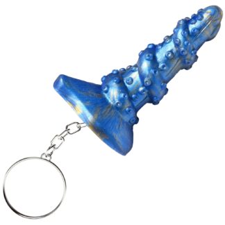 Creature Penises Lord Kraken Keychain - Dark Blue
