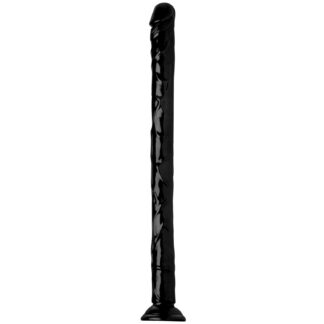 Hosed Long Dildo with Suction Cup 19.7 inches - Black