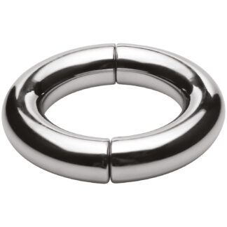 Master Series Mega Magnetize Stainless Steel Magnetic Penis Ring - Silver