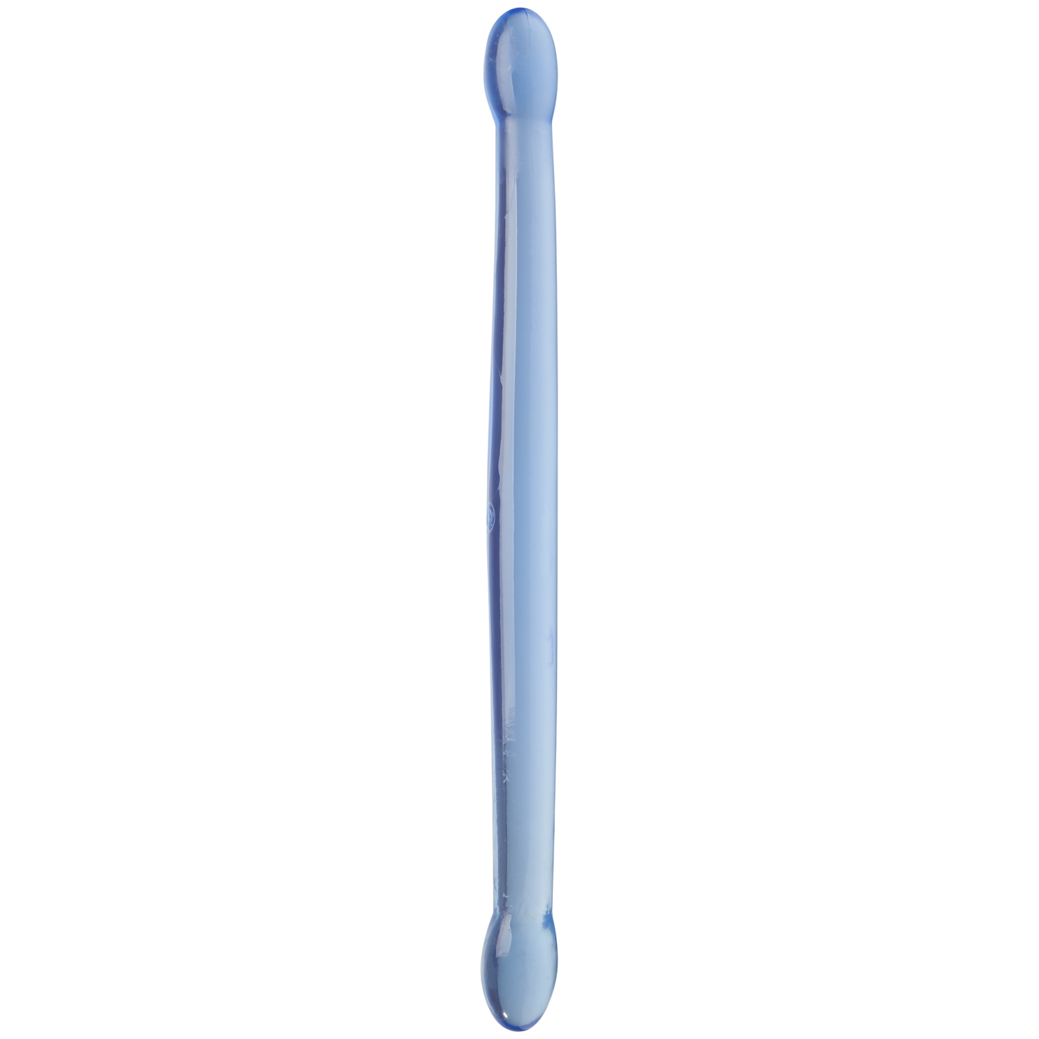 RealRock Crystal Clear Double Dildo 16.5 inches - Blue