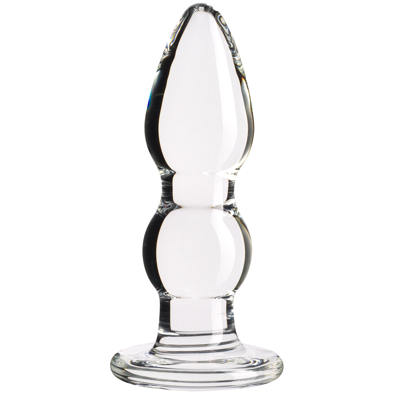 Sinful Groove Small Glass Butt Plug - Clear