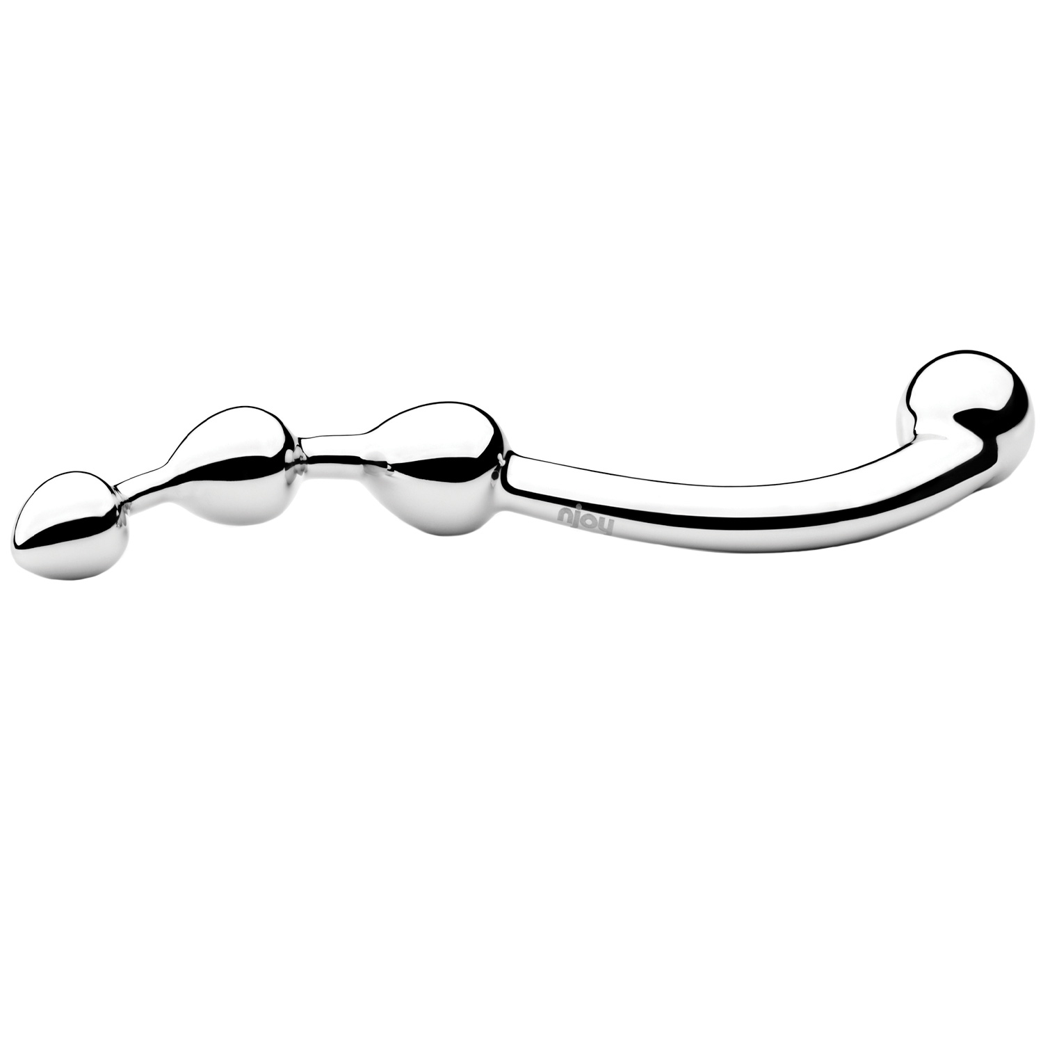 njoy Fun Wand G-spot Steel Dildo - Silver