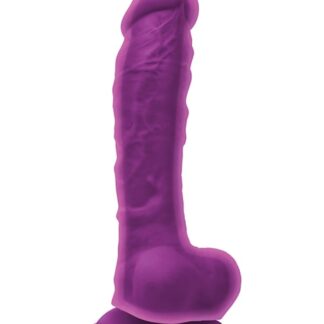 Colours Dual Density 8" Dildo - Purple