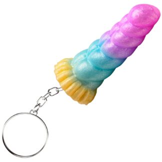Creature Penises Mystique Unicorn Keychain - Purple