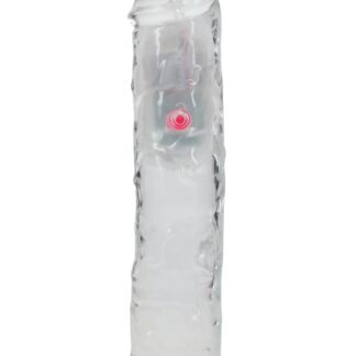 RealRock LED Vibrating Dildo with Remote Control - 8"