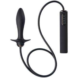 Anal Fantasy Collection Anal Fantasy Auto-Throb Inflatable Vibrating Plug - Black