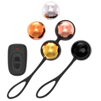 Dorcel Marc Remote Controlled Kegel Ball Set with Vibrator - Mixed colours