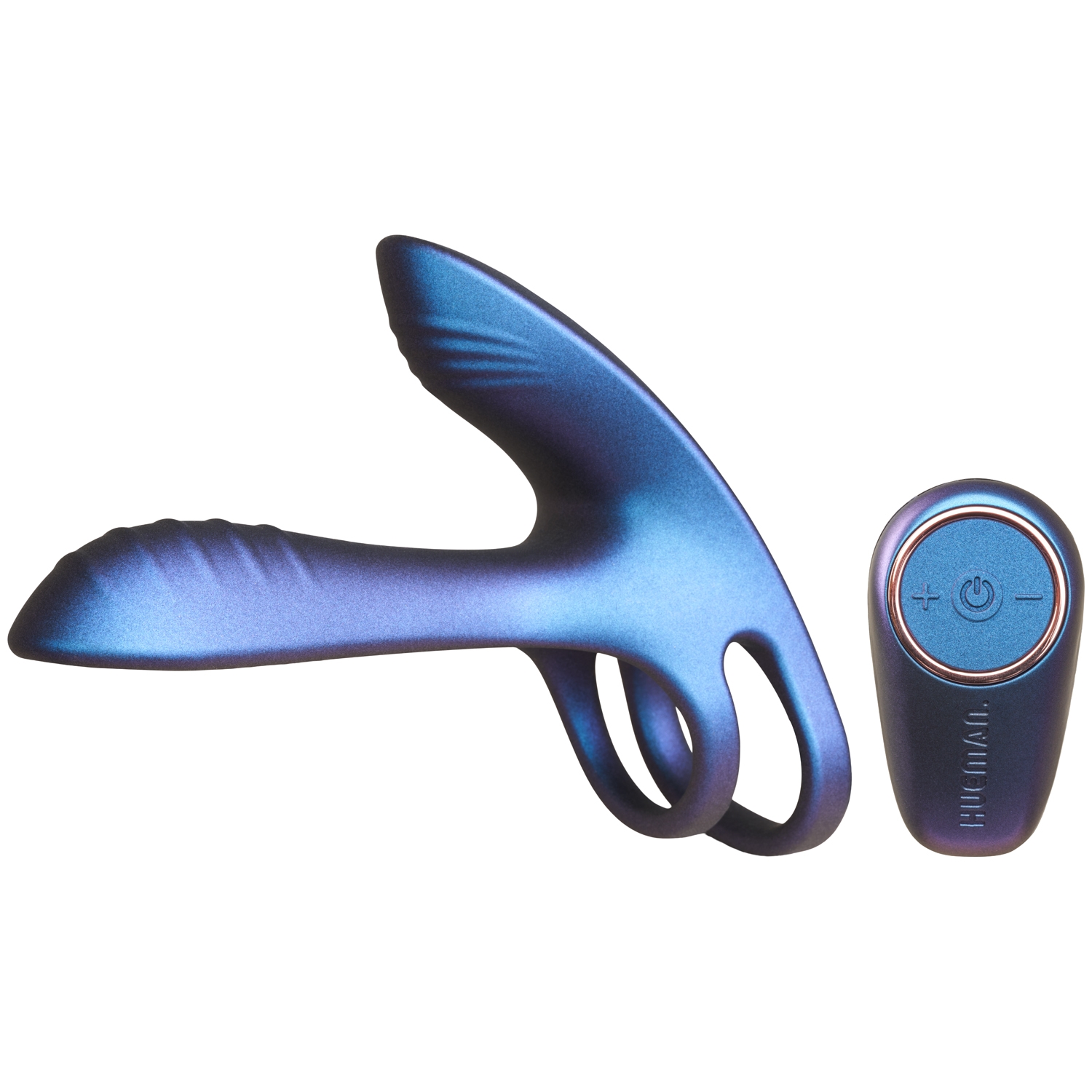 Hueman Infinity Ignite Vibrating Penis Ring - Purple