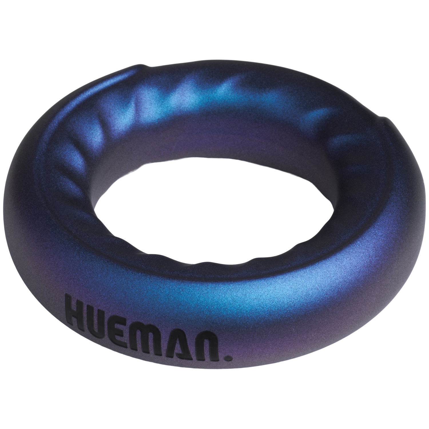Hueman Saturn Vibrating Penis & Ball Ring - Dark Blue