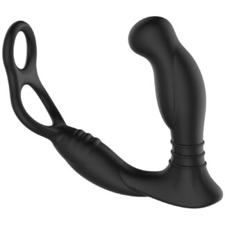Nexus Simul8 Prostate Vibrator with Penis Ring - Black