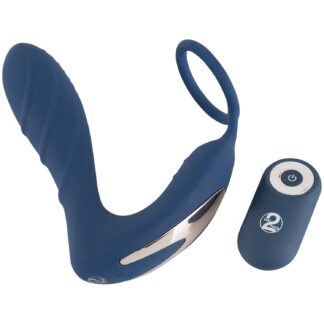 You2Toys Vibrating Prostate Stimulator with Penis Ring - Blue