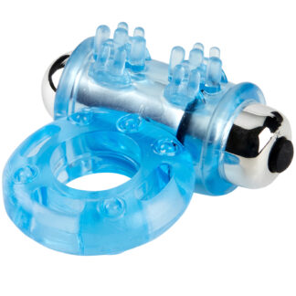 baseks Power Vibrating Penis Ring - Blue