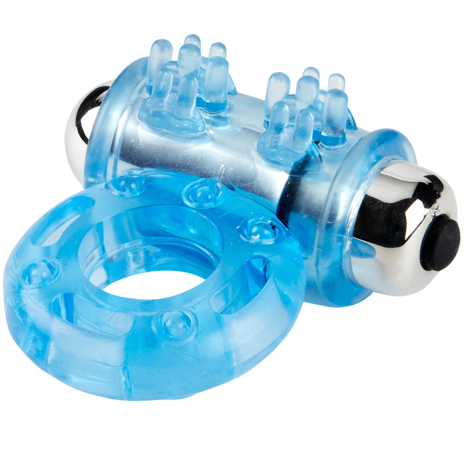 baseks Power Vibrating Penis Ring - Blue