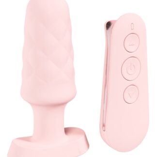 Loveline Velvet - Remote Control Vibrating Plug - Pink