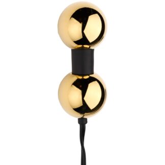 Dungeon Lab DG-Lab Bi-Polar Anal Double-Ball Electrode Gold - Gold