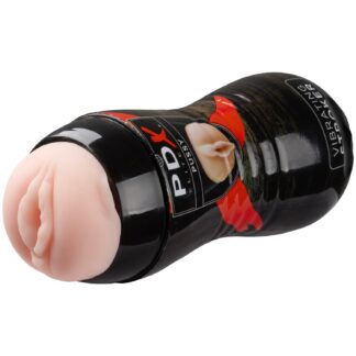 PDX Elite Vibrating Vagina Stroker - Nude