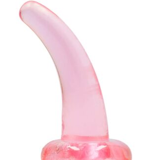 RealRock Non Realistic Dildo with Suction Cup - 5" - Pink