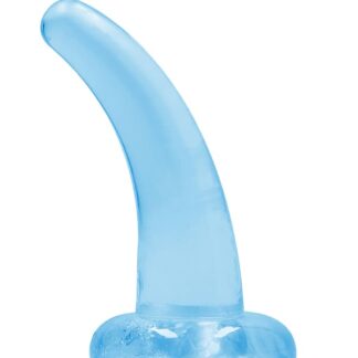 RealRock Non Realistic Dildo with Suction Cup - 5" - Blue