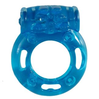 The Macho Vibrating Cock Ring - Blue