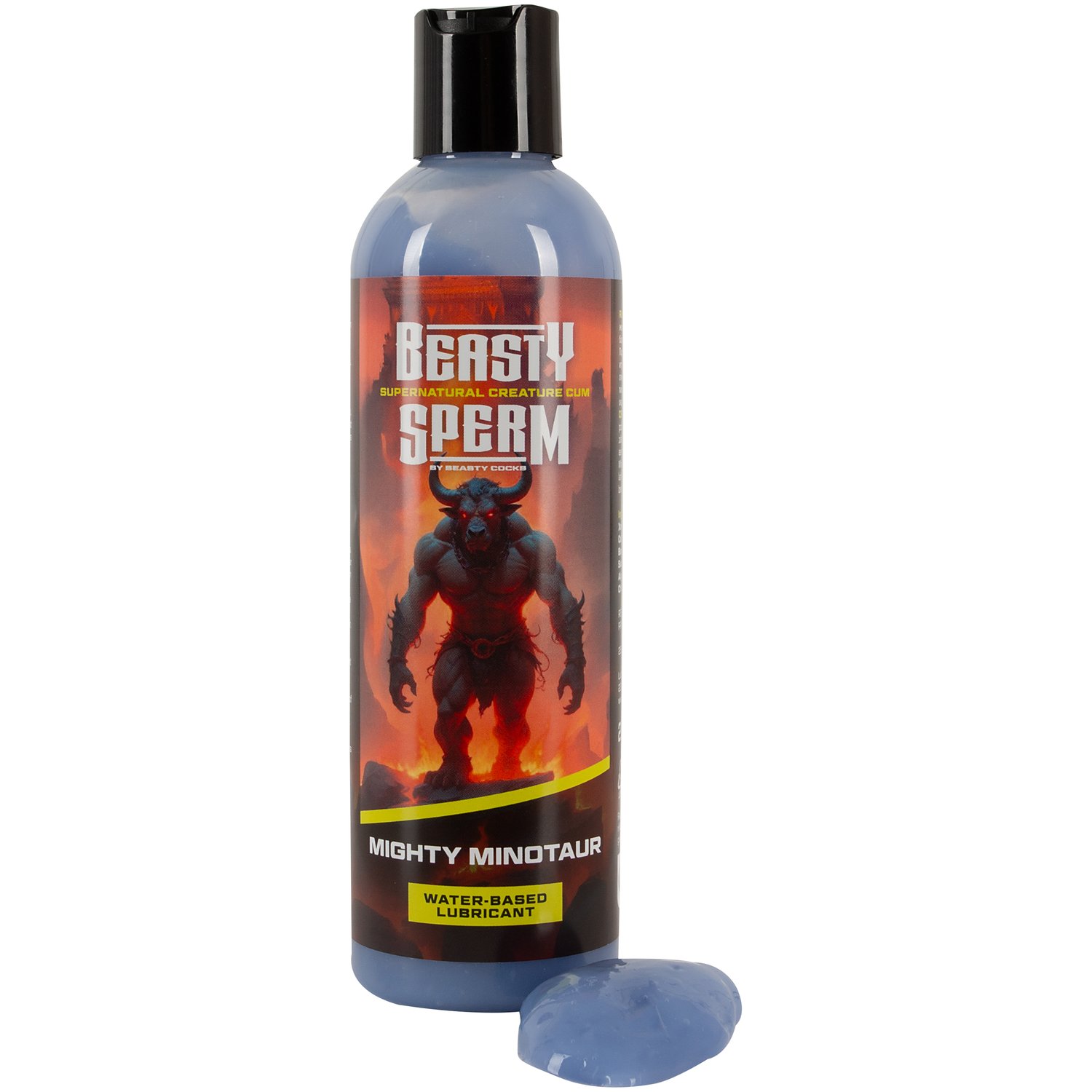 Beasty Penises Mighty Minotaur Water-Based Lube - Blue