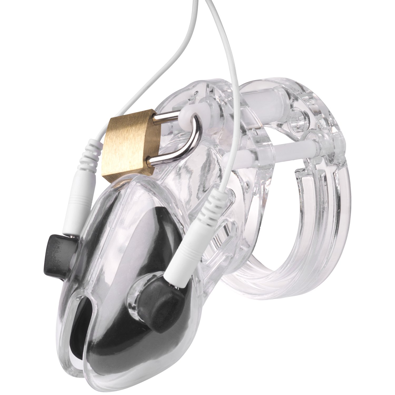 Brutus Electro Chastity Cage - Clear