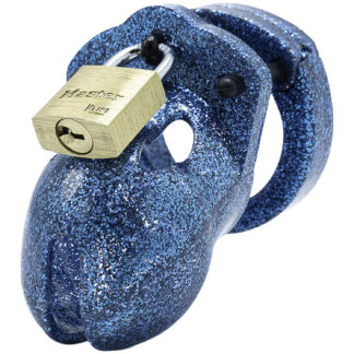 CB-X Mr. Stubb Glitter Chastity Penis Cage Kit 4,45 cm - Blue