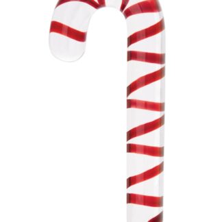 Candy Cane Dream 7.5" Glass Dildo