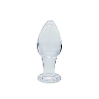 Clarity Utopian Bud - Glass Butt Plug