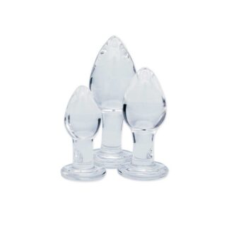 Clarity Utopian Trinity - Glass Butt Plug Set