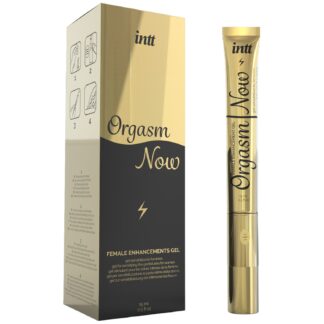 Intt Orgasm Now Stimulating Gel with Vibrating Applicator - Gold