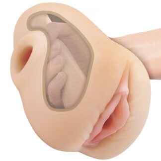 PDX Plus Vagina Pounder Squeeze Masturbator - Nude