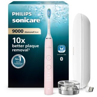 Philips Sonicare Diamondclean 9000 Electric Toothbrush Pink Charging Case Hx9911/53