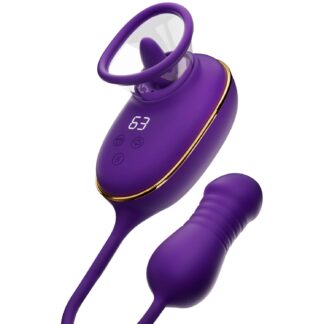 She.E.O Clitoral Licking & Anal Stimulator - Purple