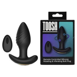 Toosh Remote Controlled Silicone Rotating And Vibrating Butt Plug