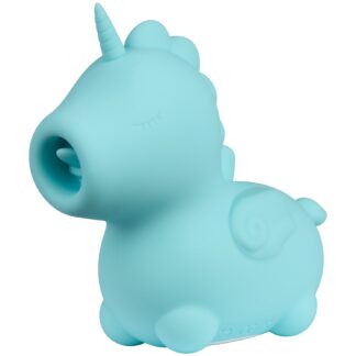 Unihorn Mount'n Peak Unicorn Tongue Vibrator - Blue