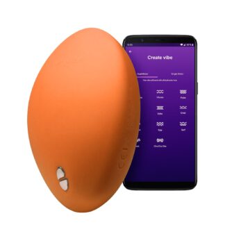 We-Vibe Temp Heat and Cooling Lay-on Vibrator - Orange